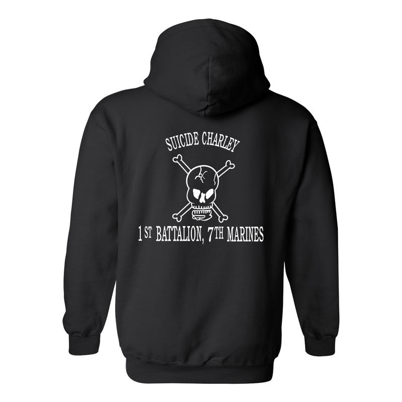 Load image into Gallery viewer, 1st Battalion 7th Marines OG Suicide Charley Hoodie
