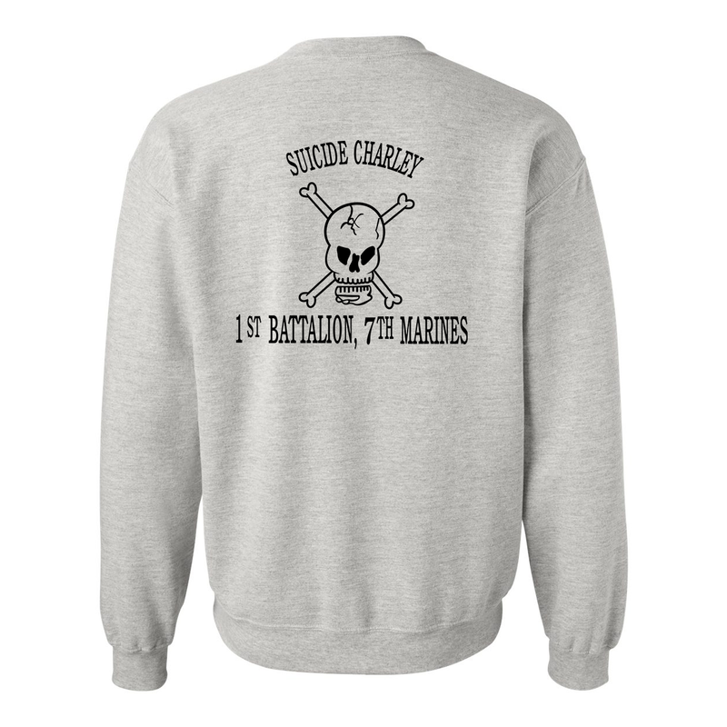 Load image into Gallery viewer, 1st Battalion 7th Marines OG Suicide Charley Sweatshirt
