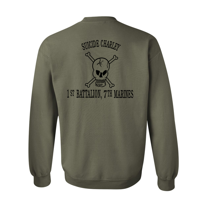 Load image into Gallery viewer, 1st Battalion 7th Marines OG Suicide Charley Sweatshirt
