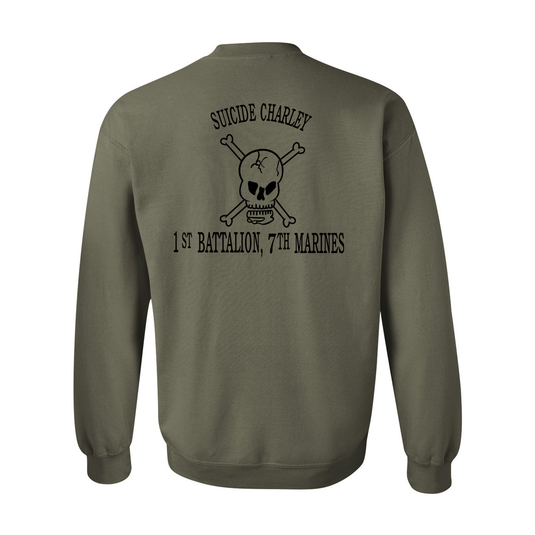 1st Battalion 7th Marines OG Suicide Charley Sweatshirt