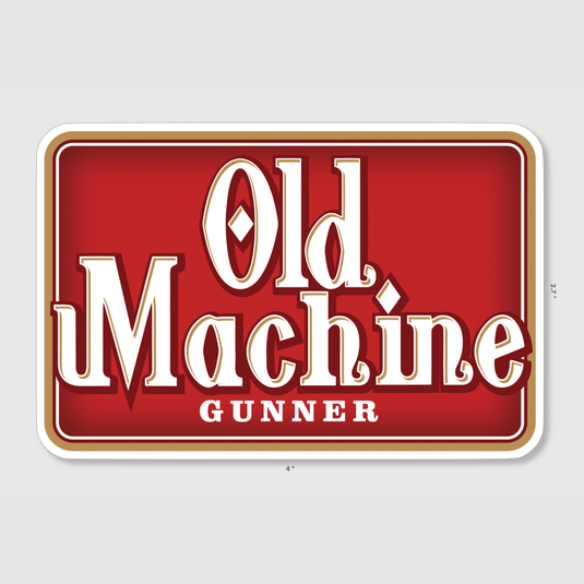 Old Machine Gunner Sticker