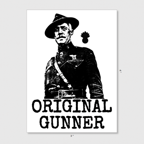 Original Gunner Sticker