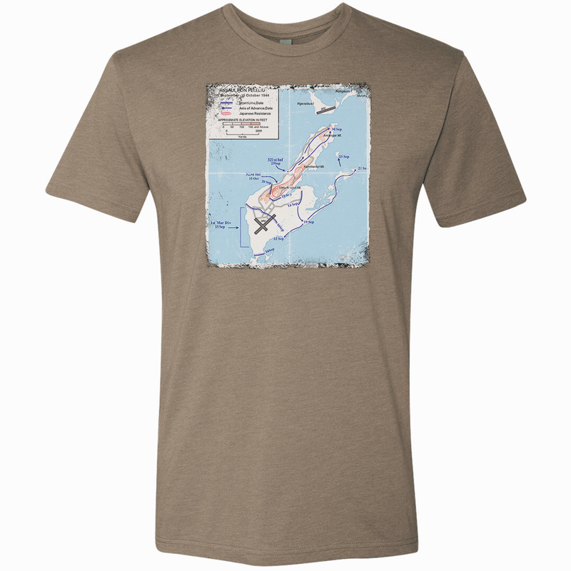 Load image into Gallery viewer, Peleliu Battle Map Tee
