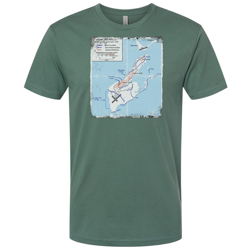 Load image into Gallery viewer, Peleliu Battle Map Tee
