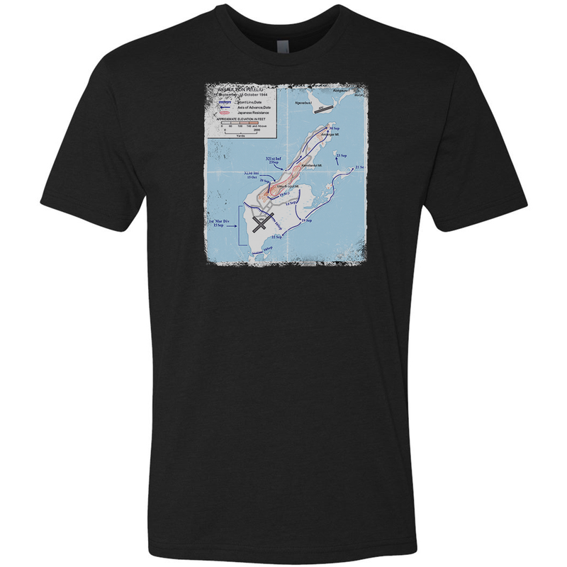 Load image into Gallery viewer, Peleliu Battle Map Tee
