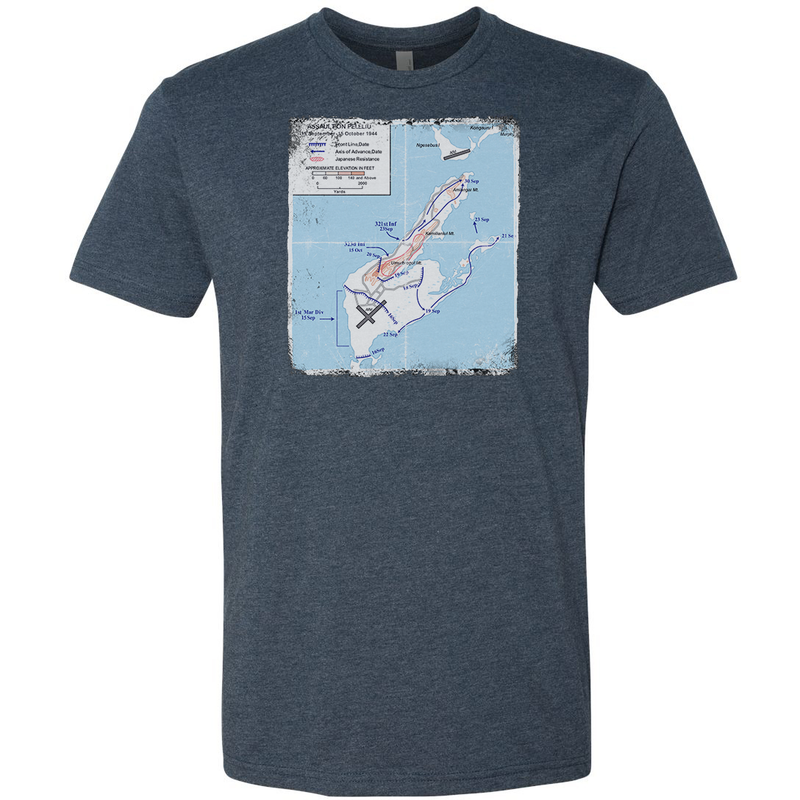 Load image into Gallery viewer, Peleliu Battle Map Tee
