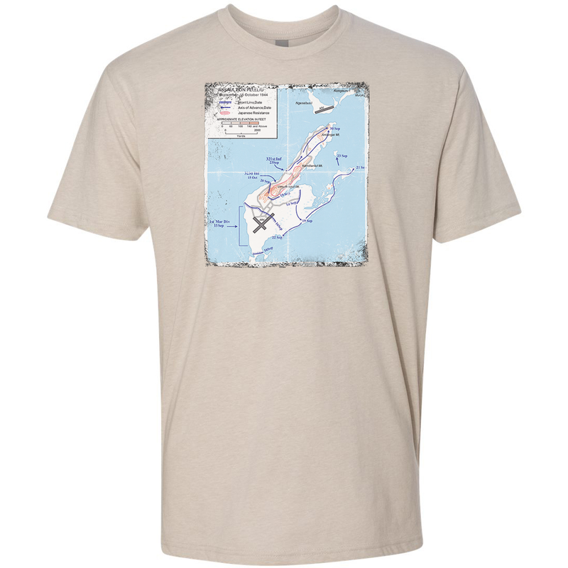 Load image into Gallery viewer, Peleliu Battle Map Tee
