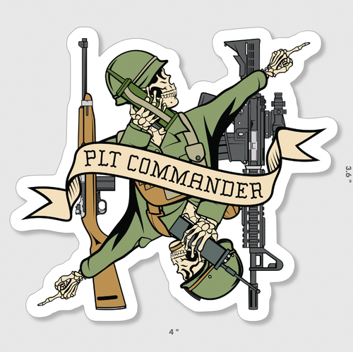 Platoon Commander Death Card Sticker