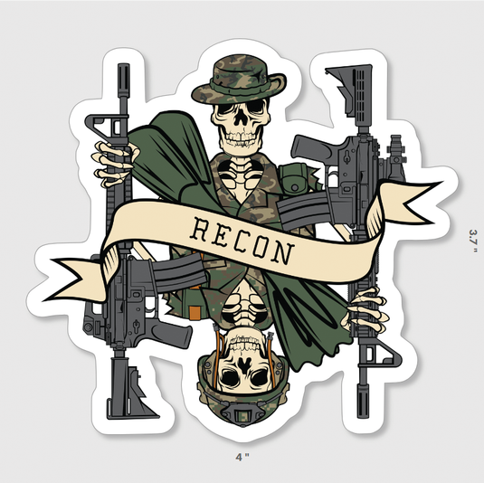 Recon Death Card Sticker