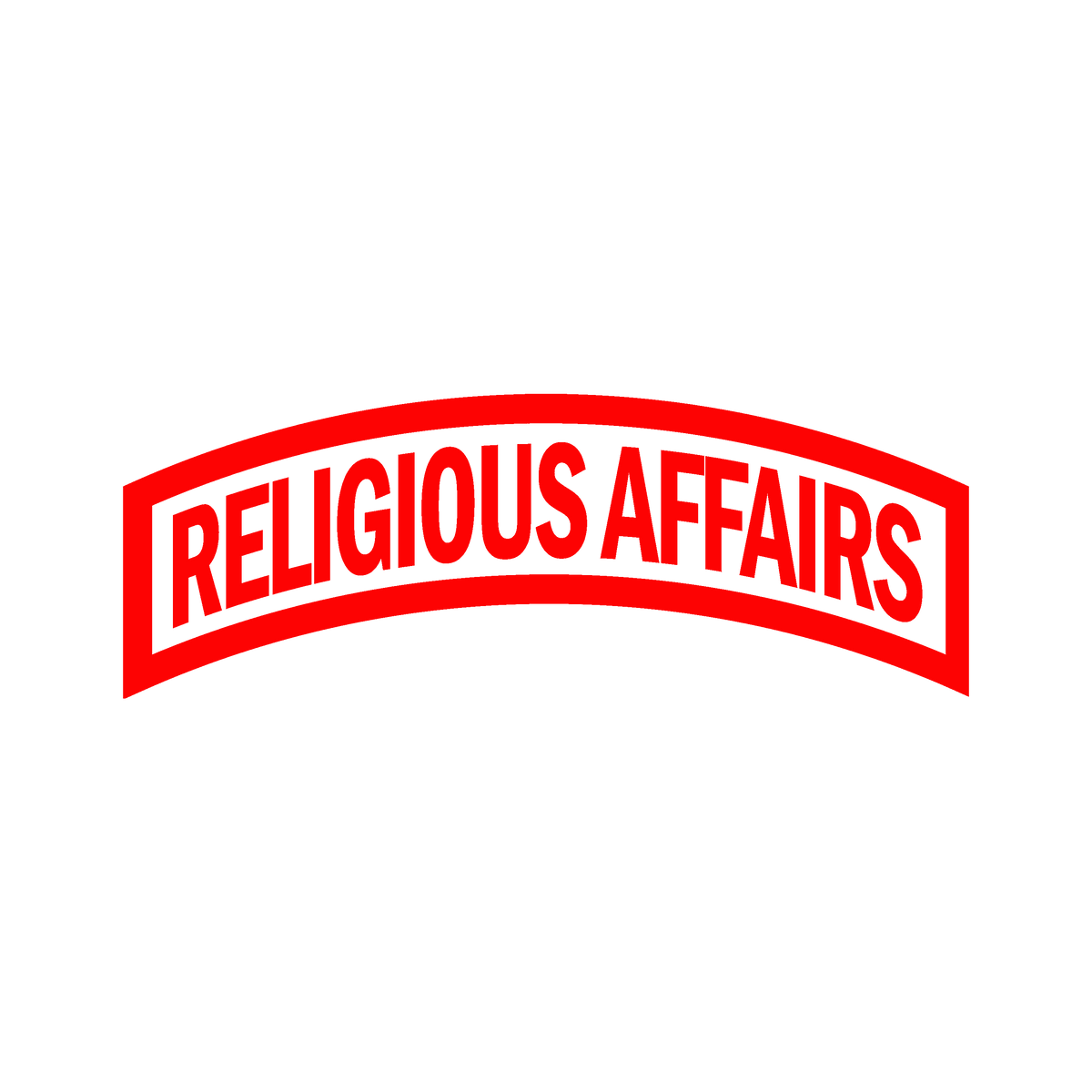Religious Affairs Tab Decal
