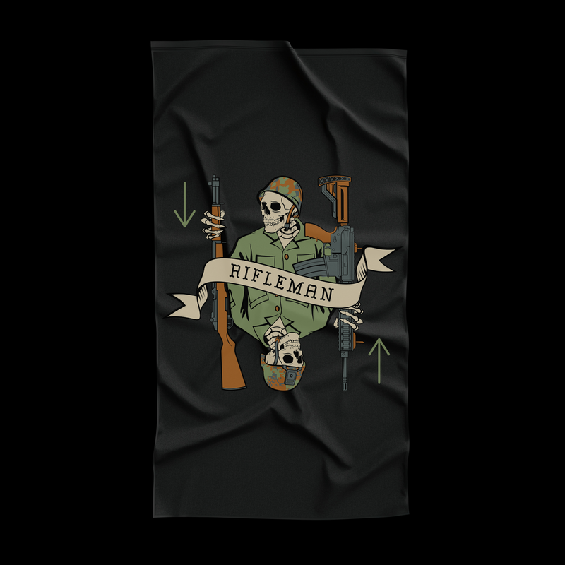 Load image into Gallery viewer, Rifleman Death Card Flag
