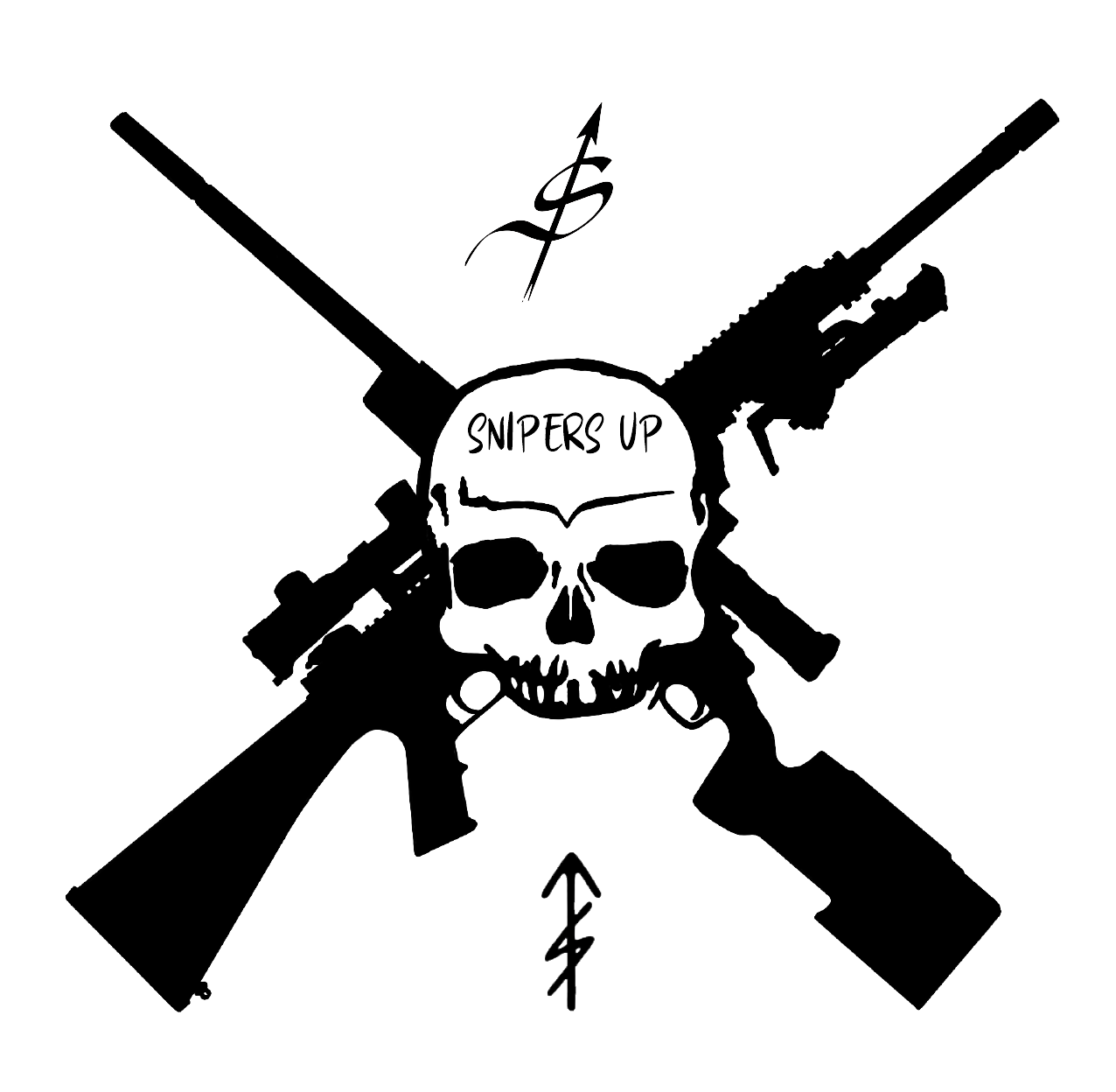 Snipers Up Decal