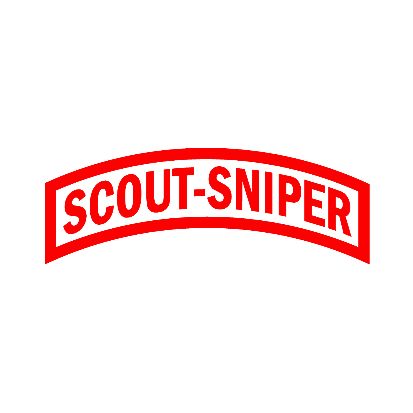 Scout-Sniper Tab Decal
