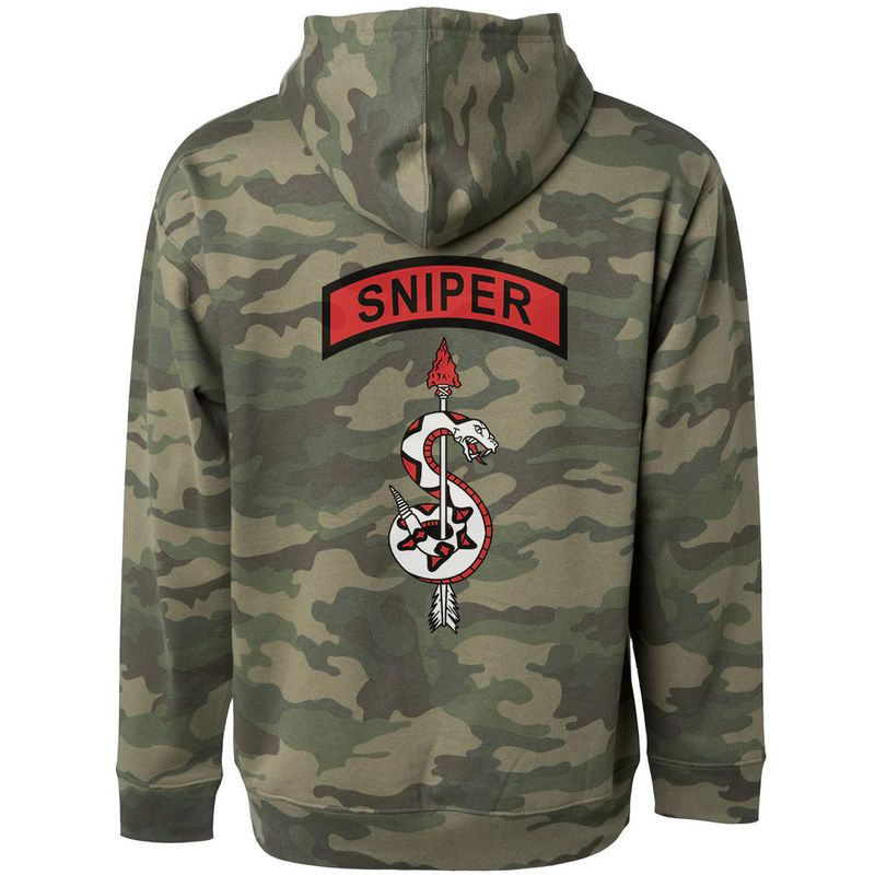 Load image into Gallery viewer, Sniper Snake &amp; Arrow Hoodie
