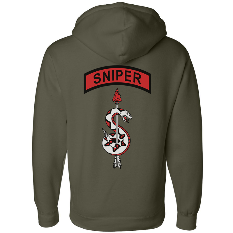 Load image into Gallery viewer, Sniper Snake &amp; Arrow Hoodie
