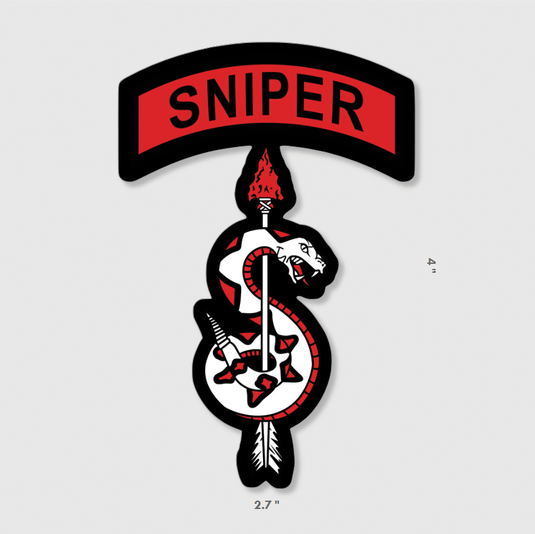 Sniper Snake & Arrow Sticker