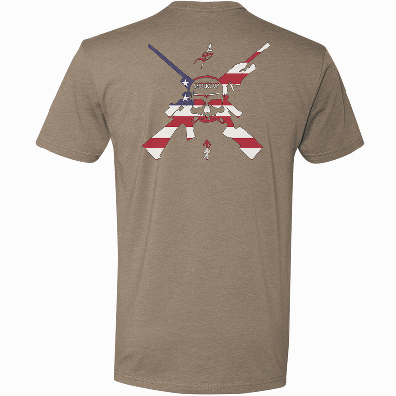 Load image into Gallery viewer, Snipers Up American Flag Tee
