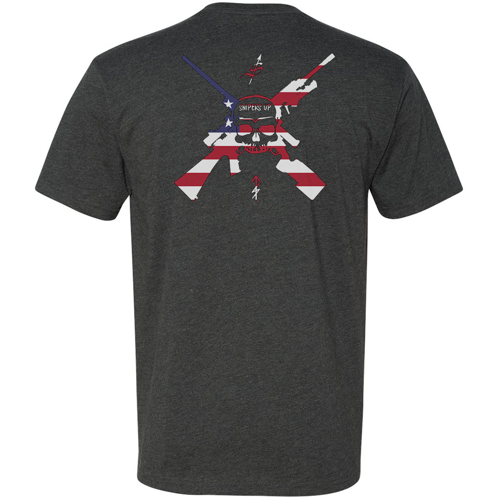 Snipers Up American Flag Tee