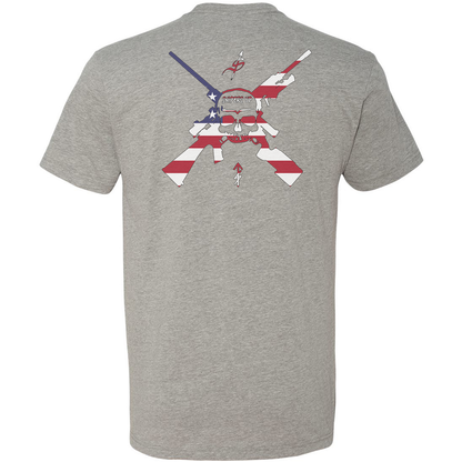 Snipers Up American Flag Logo Tee