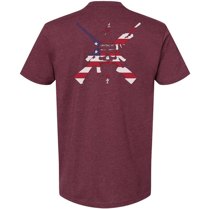 Snipers Up American Flag Logo Tee