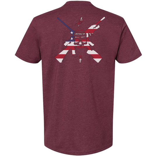 Snipers Up American Flag Tee