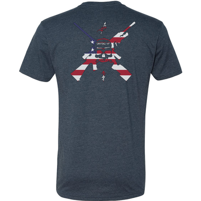 Snipers Up American Flag Logo Tee