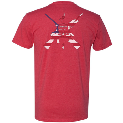 Snipers Up American Flag Logo Tee