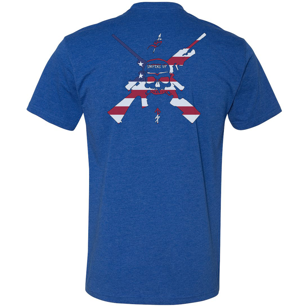 Snipers Up American Flag Tee