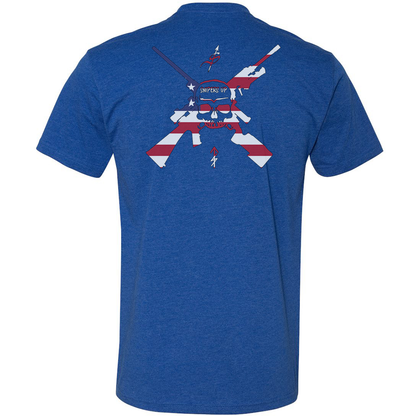 Snipers Up American Flag Logo Tee