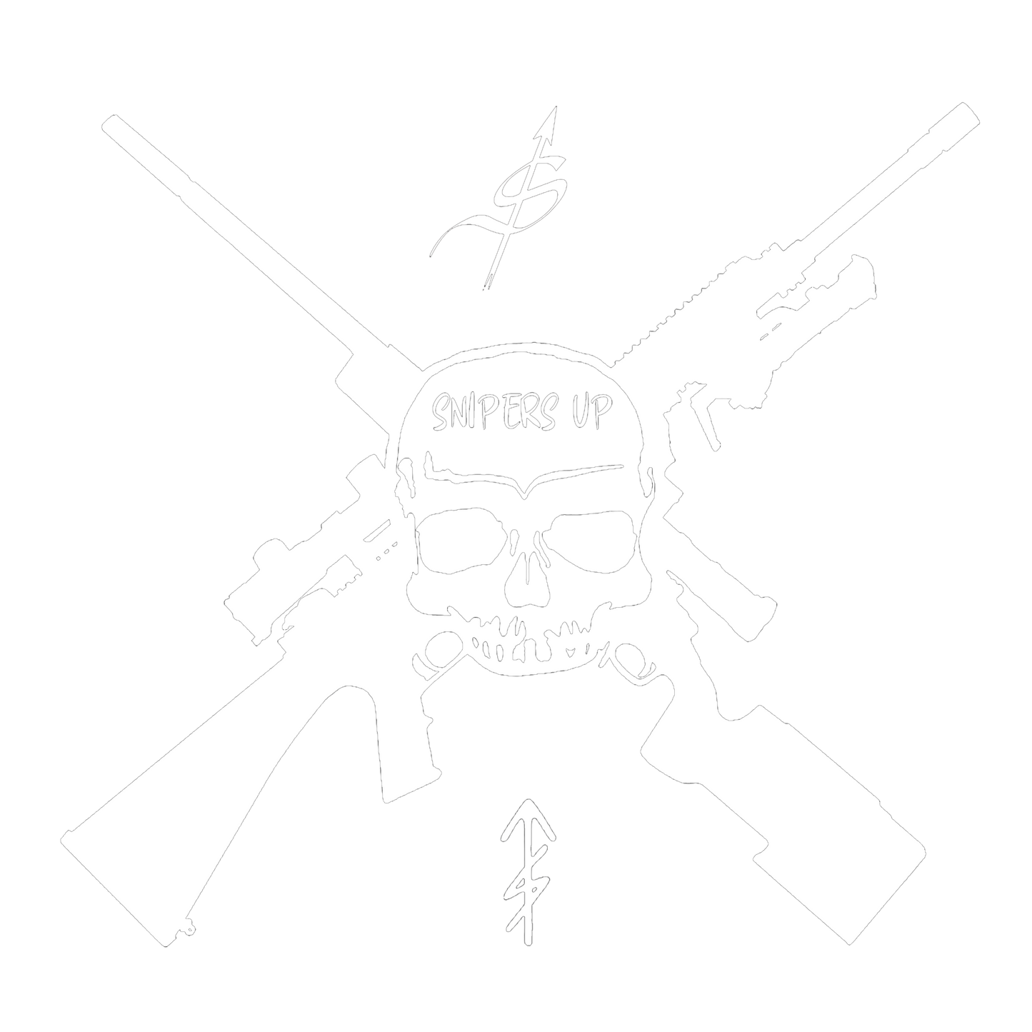 Snipers Up Decal
