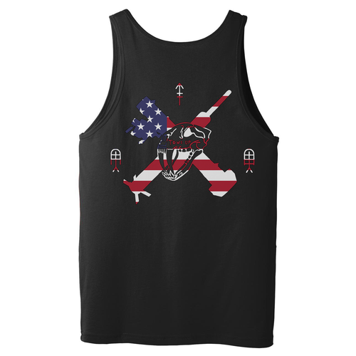 Tows Up American Flag Tank