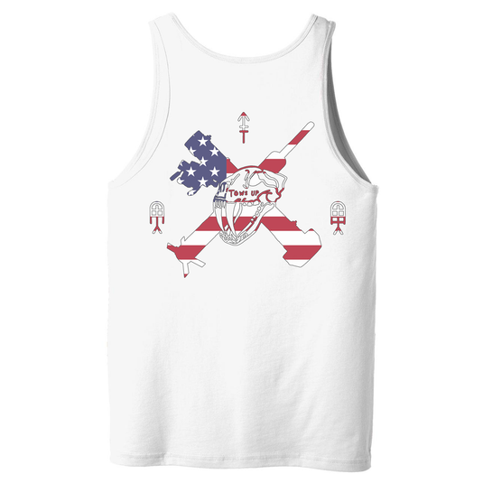 Tows Up American Flag Tank