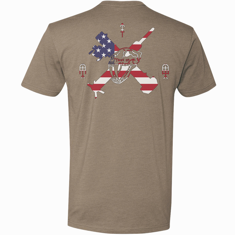 Load image into Gallery viewer, Tows Up American Flag Tee
