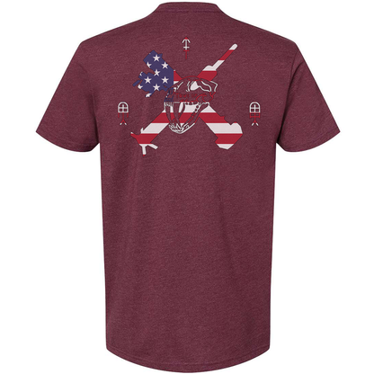 Tows Up American Flag Logo Tee