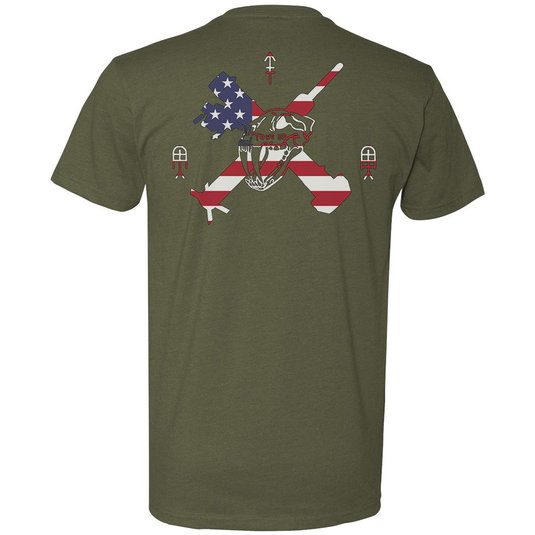 Tows Up American Flag Tee