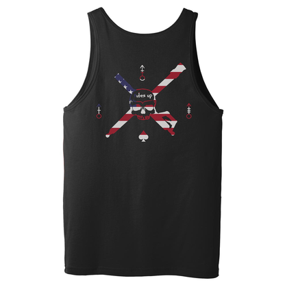 Tubes Up American Flag Logo Tank