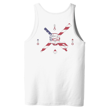 Tubes Up American Flag Logo Tank