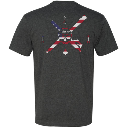 Tubes Up American Flag Logo Tee