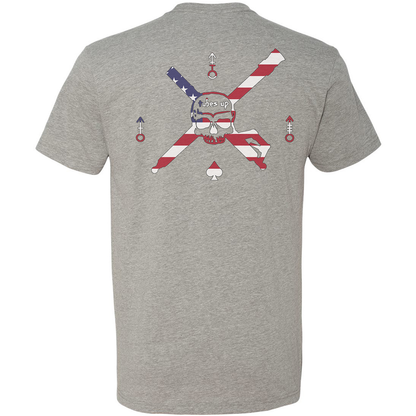 Tubes Up American Flag Logo Tee