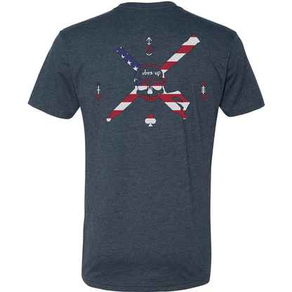 Tubes Up American Flag Logo Tee