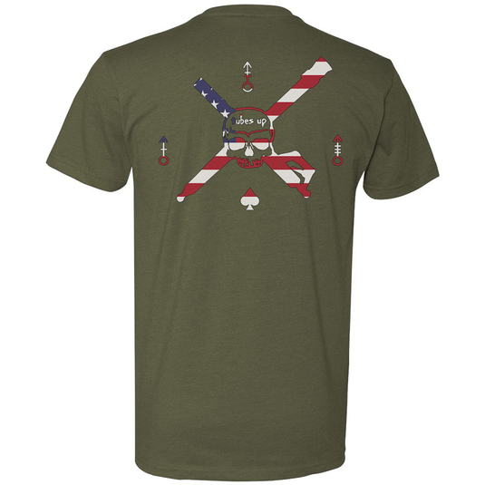 Tubes Up American Flag Tee