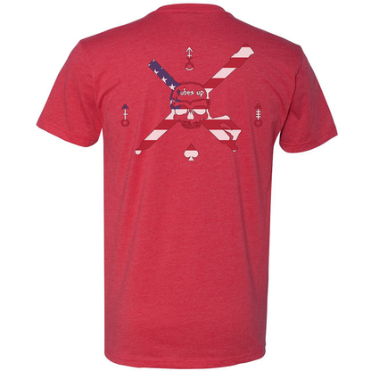 Tubes Up American Flag Logo Tee