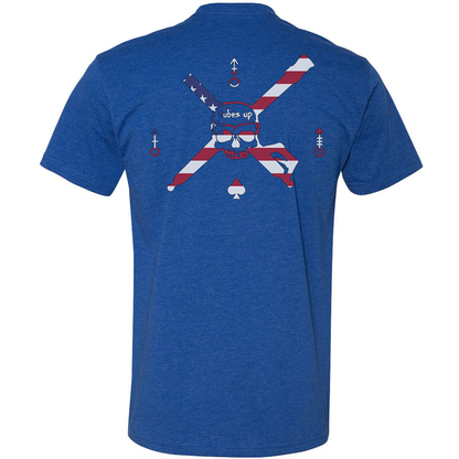 Tubes Up American Flag Logo Tee