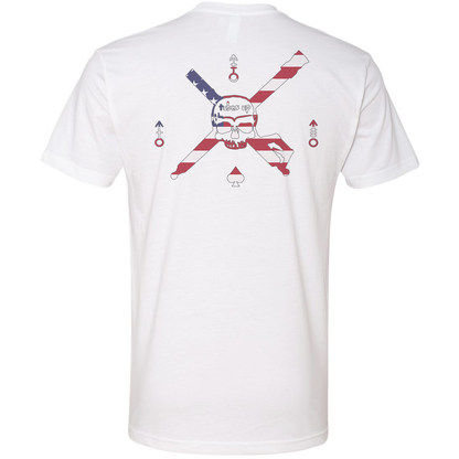 Tubes Up American Flag Logo Tee