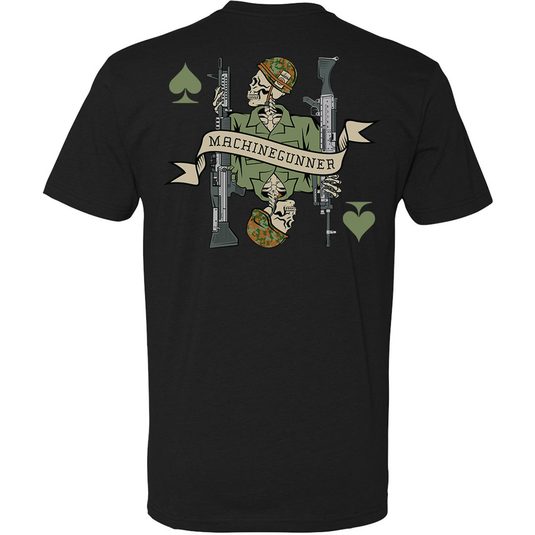 Vietnam Machine Gunner Death Card Tee