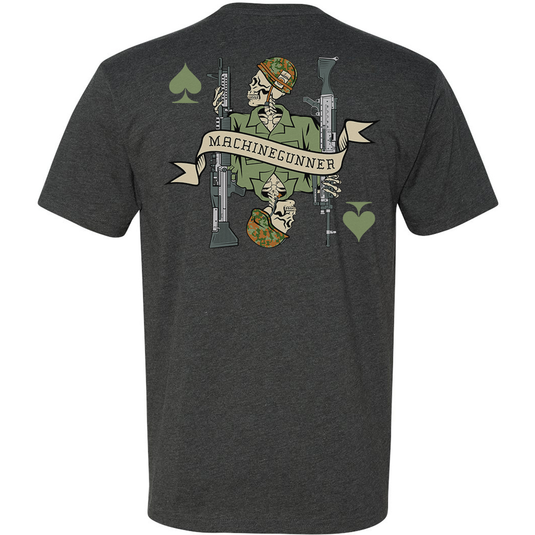 Vietnam Machine Gunner Death Card Tee