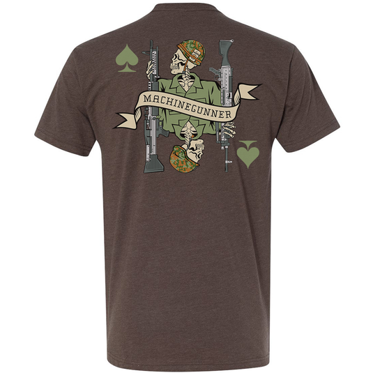 Vietnam Machine Gunner Death Card Tee