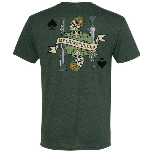 Vietnam Machine Gunner Death Card Tee