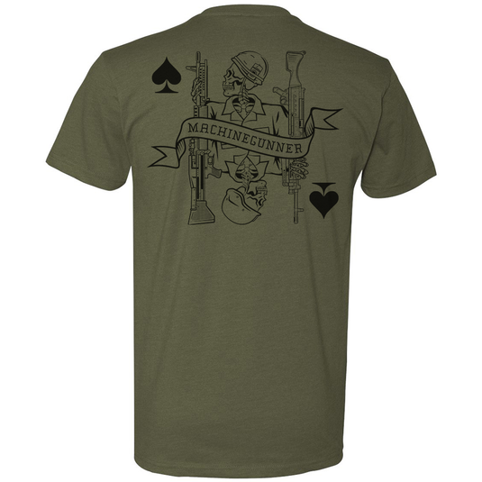 Vietnam Machine Gunner Death Card Tee