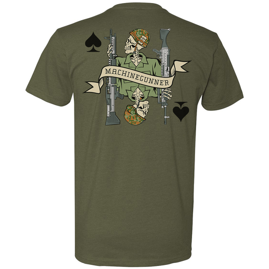 Vietnam Machine Gunner Death Card Tee